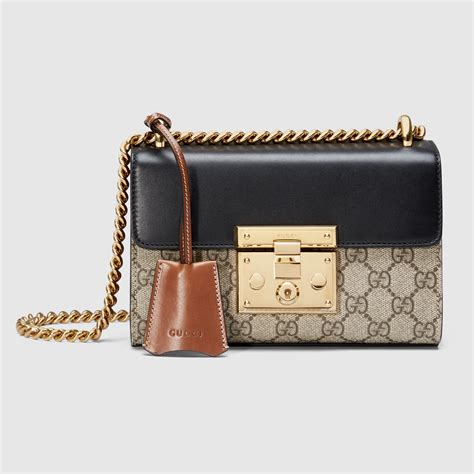 gucci padlock gg supreme shoulder bag review|genuine gucci padlock bag.